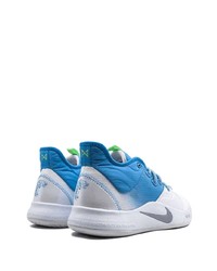 Chaussures de sport blanc et bleu Nike