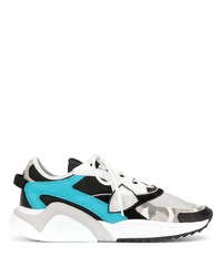 Chaussures de sport blanc et bleu Philippe Model Paris