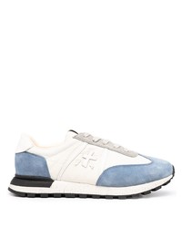 Chaussures de sport blanc et bleu Premiata