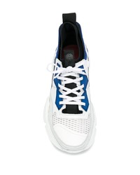 Chaussures de sport blanc et bleu Bruno Bordese