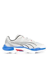 Chaussures de sport blanc et bleu Puma