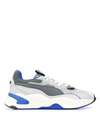 Chaussures de sport blanc et bleu Puma