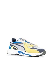 Chaussures de sport blanc et bleu Puma