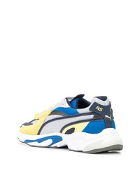 Chaussures de sport blanc et bleu Puma