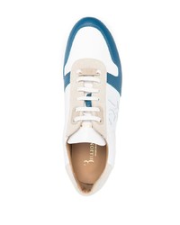 Chaussures de sport blanc et bleu Billionaire