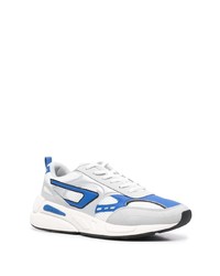 Chaussures de sport blanc et bleu Diesel