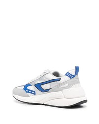 Chaussures de sport blanc et bleu Diesel