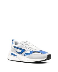 Chaussures de sport blanc et bleu Diesel