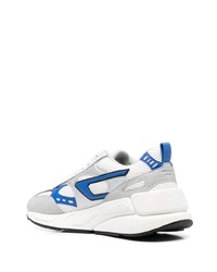 Chaussures de sport blanc et bleu Diesel