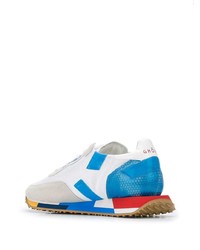 Chaussures de sport blanc et bleu Ghoud