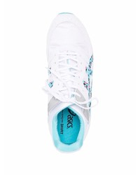 Chaussures de sport blanc et bleu Asics