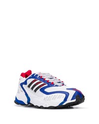 Chaussures de sport blanc et bleu adidas