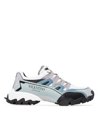 Chaussures de sport blanc et bleu Valentino Garavani