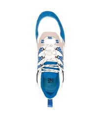 Chaussures de sport blanc et bleu Karl Lagerfeld
