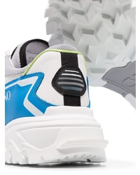 Chaussures de sport blanc et bleu Valentino
