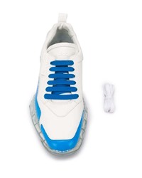 Chaussures de sport blanc et bleu Jimmy Choo