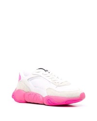 Chaussures de sport blanc et rose Valentino Garavani