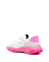 Chaussures de sport blanc et rose Valentino Garavani