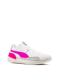 Chaussures de sport blanc et rose Puma