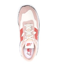 Chaussures de sport blanc et rose New Balance