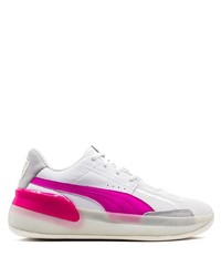 Chaussures de sport blanc et rose Puma