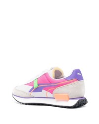 Chaussures de sport blanc et rose Puma