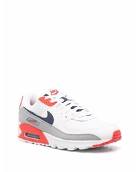 Chaussures de sport blanc et rouge et bleu marine Nike