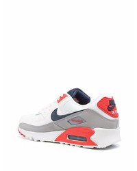 Chaussures de sport blanc et rouge et bleu marine Nike