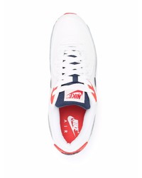 Chaussures de sport blanc et rouge et bleu marine Nike