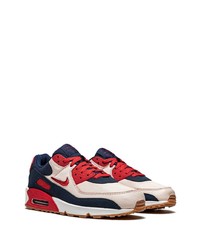 Chaussures de sport blanc et rouge et bleu marine Nike