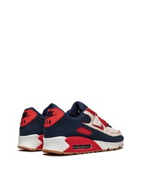 Chaussures de sport blanc et rouge et bleu marine Nike