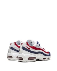 Chaussures de sport blanc et rouge et bleu marine Nike