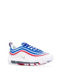 Chaussures de sport blanc et rouge et bleu marine Nike