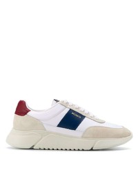 Chaussures de sport blanc et rouge et bleu marine Axel Arigato