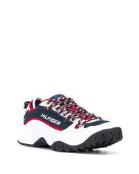 Chaussures de sport blanc et rouge et bleu marine Tommy Jeans