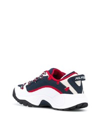 Chaussures de sport blanc et rouge et bleu marine Tommy Jeans