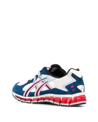 Chaussures de sport blanc et rouge et bleu marine Asics