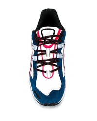 Chaussures de sport blanc et rouge et bleu marine Asics