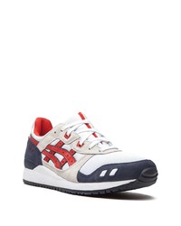 Chaussures de sport blanc et rouge et bleu marine Asics