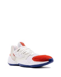 Chaussures de sport blanc et rouge et bleu marine adidas