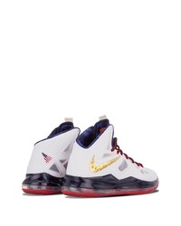 Chaussures de sport blanc et rouge et bleu marine Nike