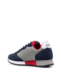 Chaussures de sport blanc et rouge et bleu marine Sun 68