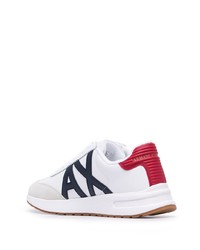 Chaussures de sport blanc et rouge et bleu marine Armani Exchange