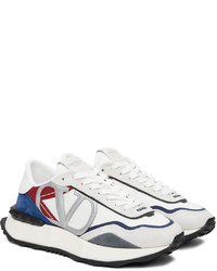 Chaussures de sport blanc et rouge et bleu marine Valentino Garavani