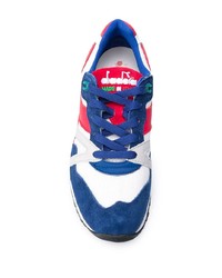 Chaussures de sport blanc et rouge et bleu marine Diadora