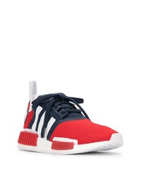 Chaussures de sport blanc et rouge et bleu marine adidas