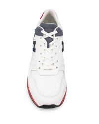 Chaussures de sport blanc et rouge et bleu marine Hogan