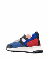 Chaussures de sport blanc et rouge et bleu marine Philippe Model Paris
