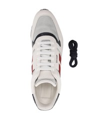 Chaussures de sport blanc et rouge et bleu marine Bally