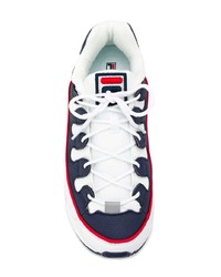 Chaussures de sport blanc et rouge et bleu marine Fila
